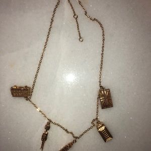 london theme charm necklace